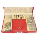 Box of jewellery including sterling silver, rings, pendants, bracelets,