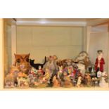 Collection of mice ornaments, soft toys,