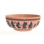 Wedgwood black and terracotta jasper bowl