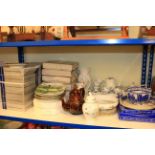 Copenhagen and other collectors plates, teaware, Ringtons, Aynsley,