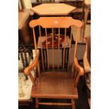 Spindle back rocking chair,