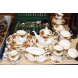 Arthur Price canteen of cutlery and collection of Royal Albert Old Country Roses tea set,