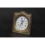 Silver mounted clock