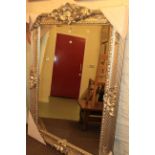 Large silvered frame mirror