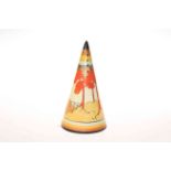 Clarice Cliff conical sugar sifter