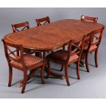 A FINE REGENCY STYLE MAHOGANY DINING SUITE BY IAIN JAMES FURNITURE,