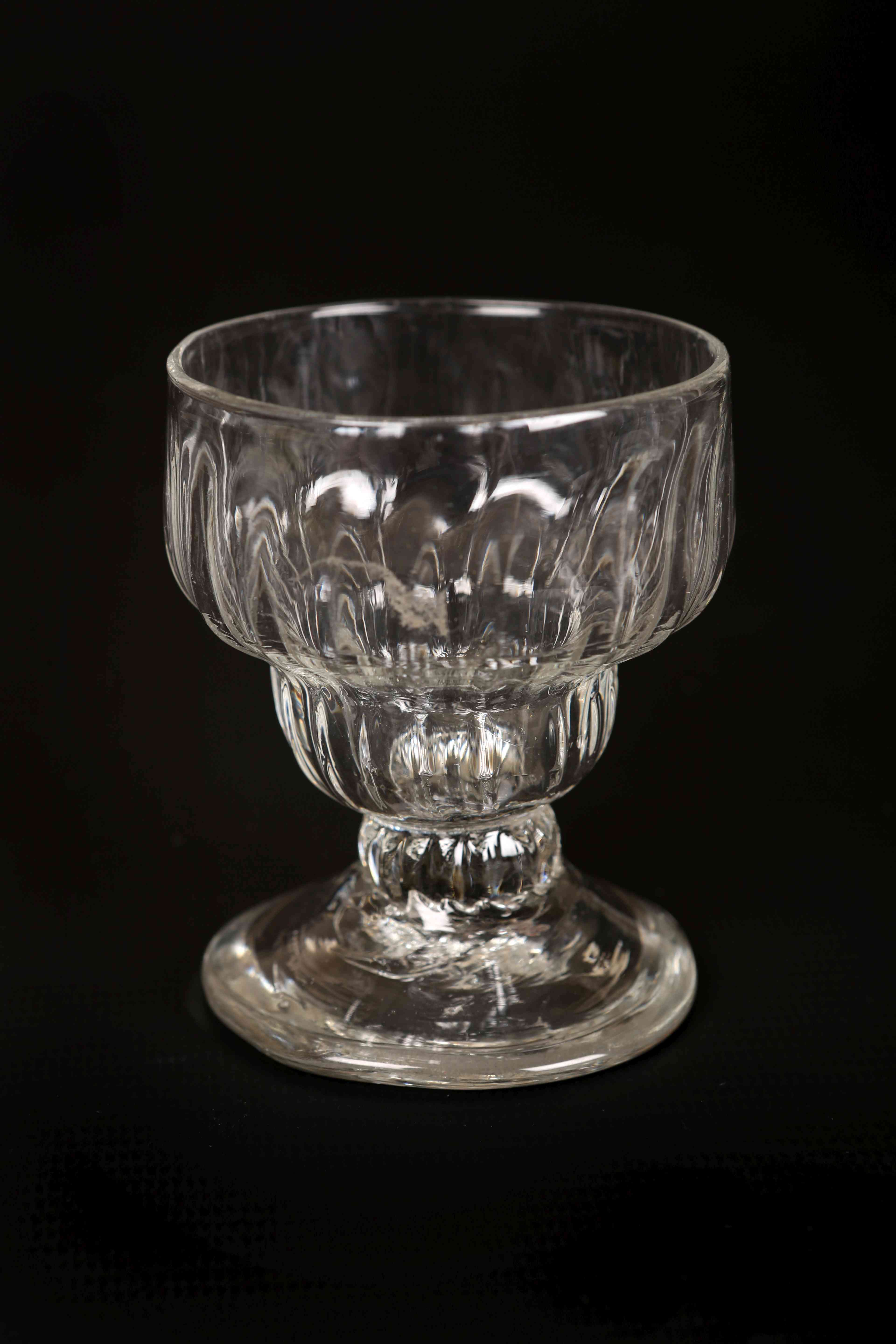 A MASONIC FIRING GLASS, 19TH CENTURY, engraved with emblems and a monogram, - Image 2 of 3