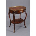 A FRENCH WALNUT OCCASIONAL TABLE IN LOUIS XV STYLE,