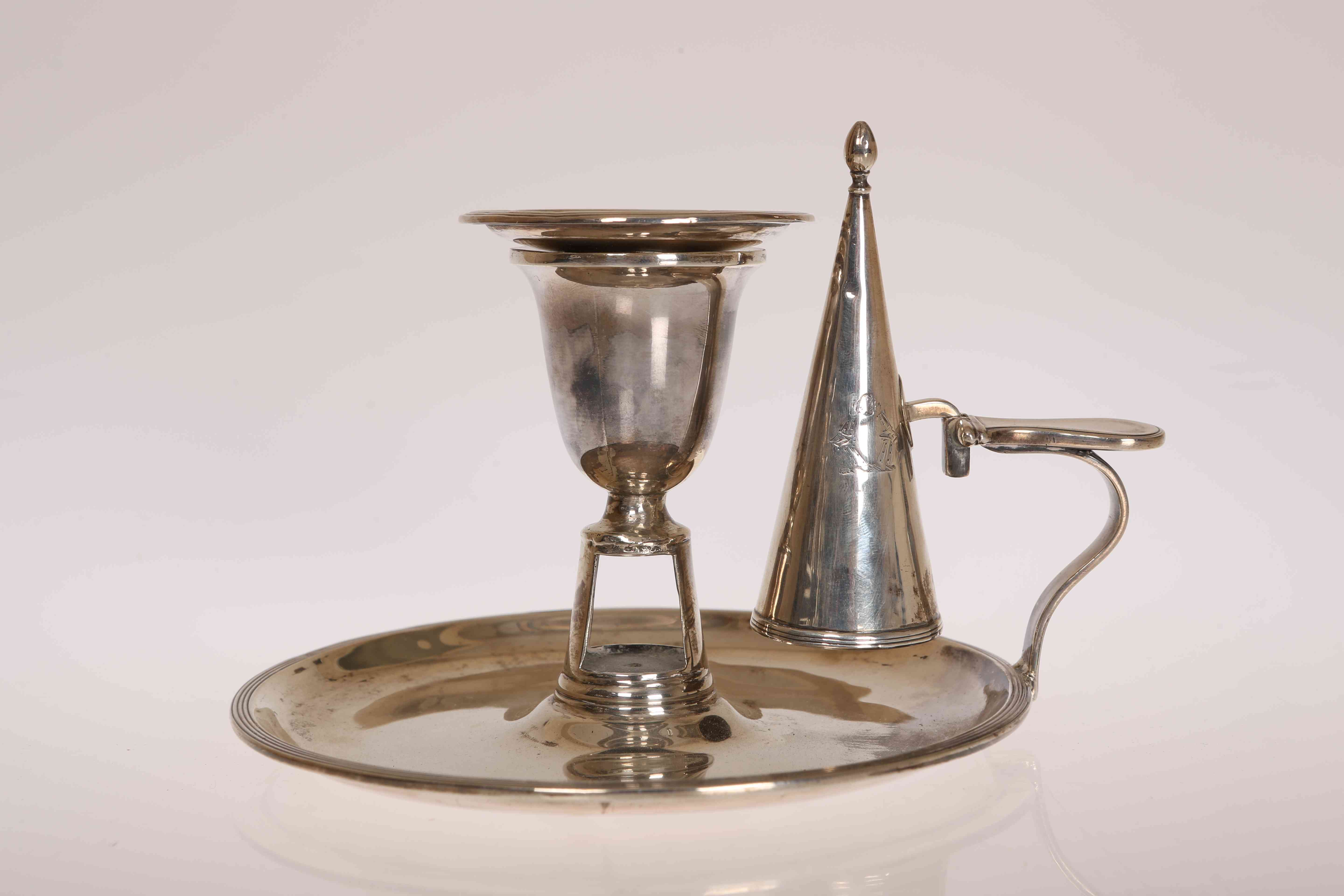 A GEORGE III SILVER CHAMBERSTICK, John Younge & Sons, Sheffield 1794,