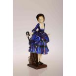 ROYAL DOULTON, A RARE "BO-PEEP" FIGURE, HN 777, issued circa 1926-1936, green printed,