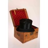 A SCOTT & CO TOP HAT, stamped with the date Oct 1924,