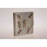 A RUSSIAN SILVER CIGARETTE CASE, EARLY 20TH CENTURY, Moscow mark,