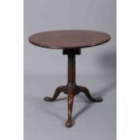 A GEORGE III MAHOGANY BIRDCAGE TRIPOD TABLE, 18TH CENTURY,