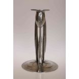 LIBERTY & CO, A TUDRIC PEWTER CANDLESTICK, DESIGNED BY ARCHIBALD KNOX,