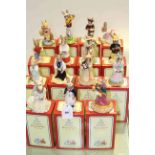 Collection of fifteen Royal Doulton Bunnykins (fifteen Bunnykins boxes)