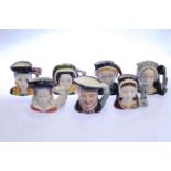 Royal Doulton set of character jugs,