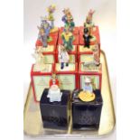 Collection of fourteen Royal Doulton Bunnykins (twelve Bunnykins boxes and two Crown Derby)