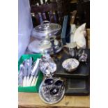 Collection of silver plate including entree dishes