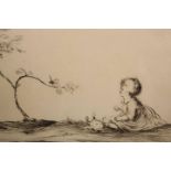 EILEEN ALICE SOPER (1905-1990), THE SPRING SONG, etching, signed in pencil on the mount, framed.