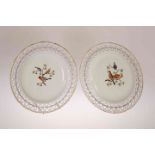 A PAIR OF FURSTENBERG PORCELAIN PLATES, 18TH CENTURY,