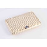 A FINE EARLY 20TH CENTURY GOLD, ENAMEL AND GEM SET CIGARETTE CASE, PROBABLY AUSTRIAN,