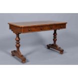 A REGENCY ROSEWOOD LIBRARY TABLE,