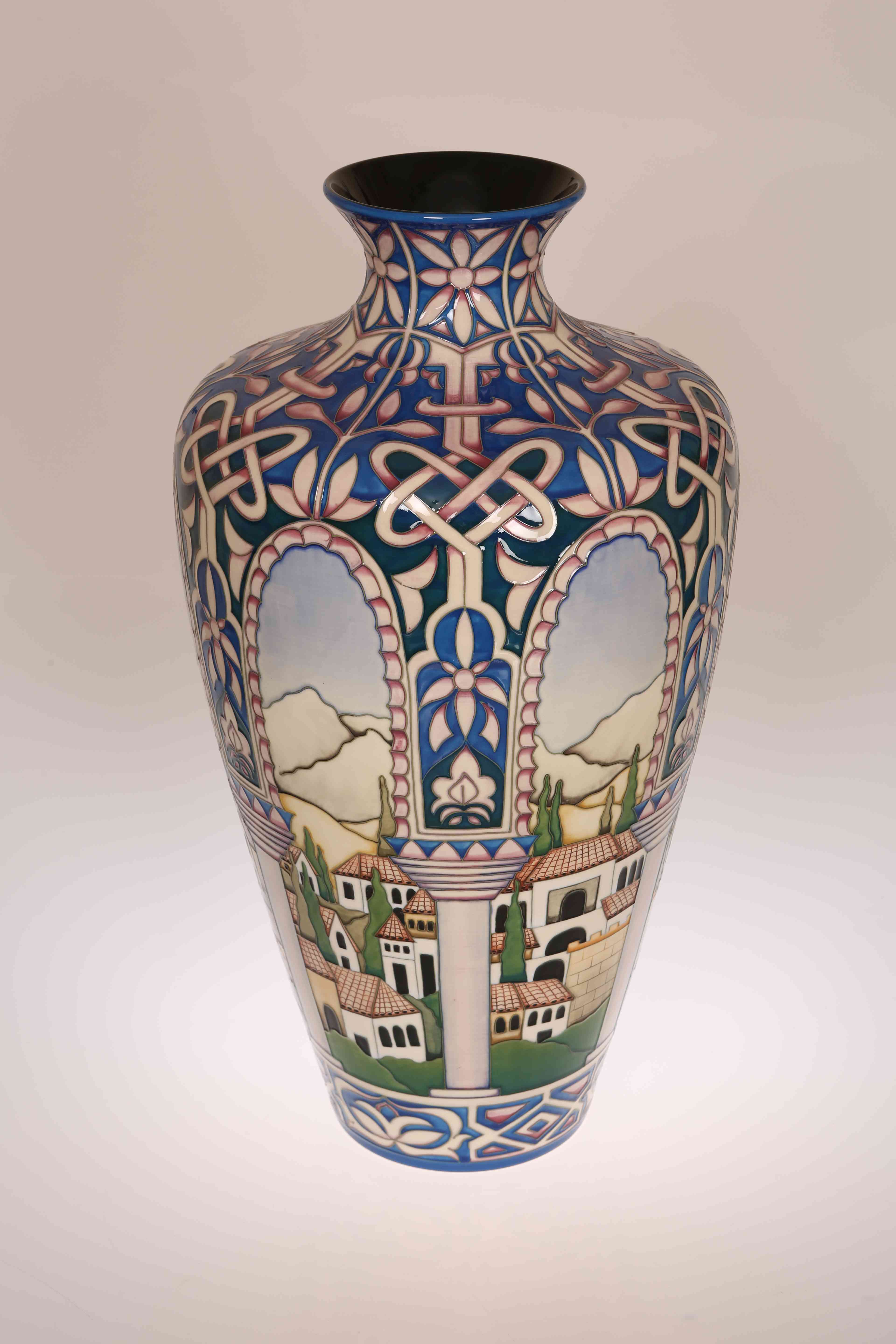 "ALHAMBRA", A VERY LARGE MOORCROFT POTTERY LIMITED EDITION VASE, DESIGNED BY BEVERLEY WILKES,