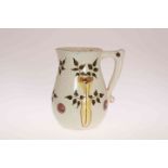 A DELLA ROBBIA POTTERY JUG BY RUTH BARE, with incised decoration of stylised foliage, dated 1903,