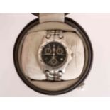 A GENTLEMAN'S TAG HEUER STAINLESS STEEL SPLIT SECOND CHRONOGRAPH WRISTWATCH, model MX442,