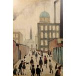 AFTER LAURENCE STEPHEN LOWRY (1887-1976), INDUSTRIAL STREET SCENE,