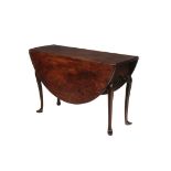 AMERICAN QUEEN ANNE DINING TABLE - Important Long Oval Drop Leaf Gateleg Table, circa 1750, probably