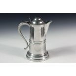 LARGE PEWTER FLAGON - Flagon by Roswell Gleason, Dorchester, Mass. (1799-1871), active beginning