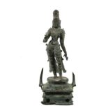 ANCIENT ASIAN BRONZE STATUE - Parvati, India, Tamil Nadu; Chola period (880-1279), 11th century ,