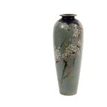 DOULTON BURSLEM VASE - Stem Vase in the Japanese Style, decorated with cherry blossoms by Edward