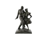 STELLA ELKINS TYLER (PA/NY, 1884-1963) - Dancing the Cuban Mambo, cast bronze, signed on integral