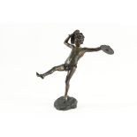 GIUSEPPE RENDA (Italy, 1859-1939) - Dancing Boy with Cymbals, cast and patinated bronze, signed on