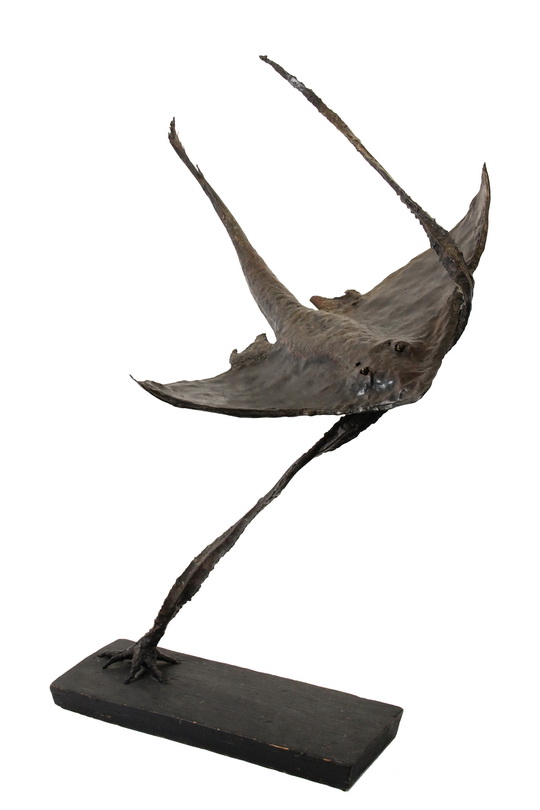 GEORGE A. CURTIS (20th c Owls Head, Maine) - Sting Ray, in hammered and soldered copper, signed