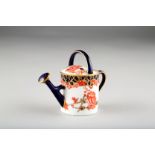 Royal Crown Derby bone china miniature watering can, date coded 1917 7.5cm high