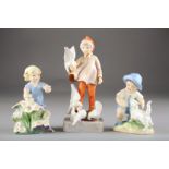Three Royal Worcester figure ornaments modelled by F.G. Doughty titled November, September and May
