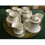 Tray of Paragon Belinda tea china