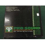 Pro-sound 100W + 100W stereo car amplifier (boxed)