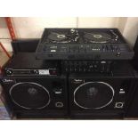 Cloud Balmoral disco master 500 dj twin decks together with an Airedale S900 Watt stereo mosfet