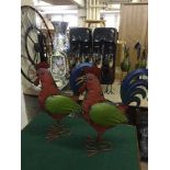 Two large metal figures - Cockerel