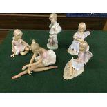 A tray of Leonardo ballerina figures,