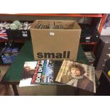 A box of LP records - Bob Dylan,