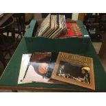 A box of LP records - compilations, The 60's,