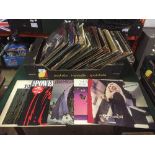 A box of LP records - Black Sabbath, Deep Purple,