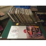 A box of 12" singles including Madonna,