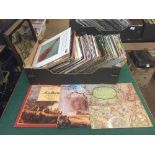 A box of LP records - Classical,