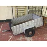 An aluminium single axle l trailer